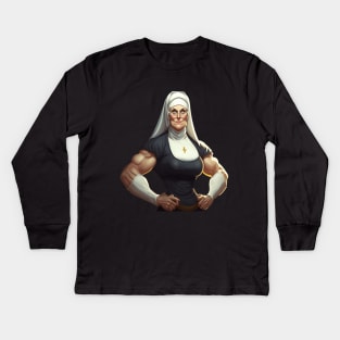 Nun Kids Long Sleeve T-Shirt